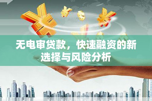 高唐无电审贷款，快速融资的新选择与风险分析