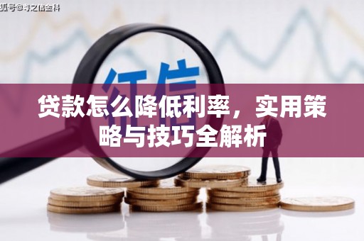 高唐贷款怎么降低利率，实用策略与技巧全解析
