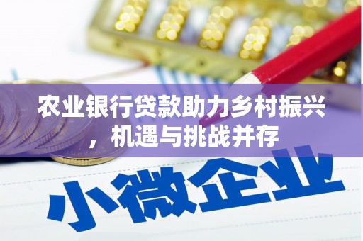 高唐农业银行贷款助力乡村振兴，机遇与挑战并存