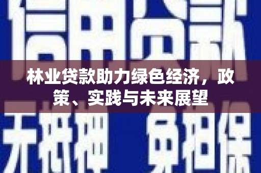 高唐林业贷款助力绿色经济，政策、实践与未来展望