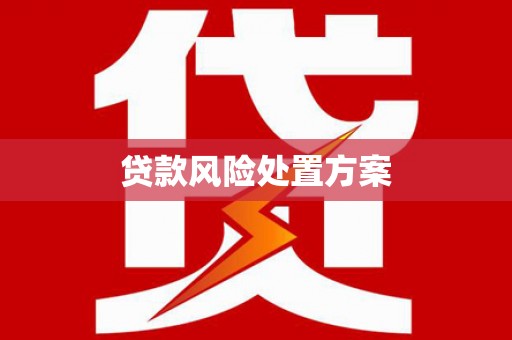 高唐贷款风险处置方案