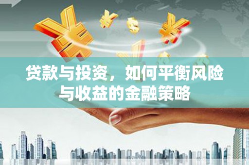 高唐贷款与投资，如何平衡风险与收益的金融策略
